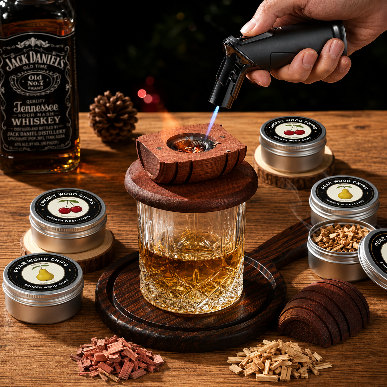 Whiskey Smoker Cocktail Kit Barrel